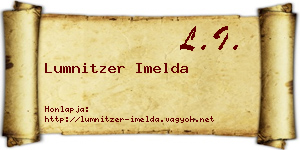 Lumnitzer Imelda névjegykártya